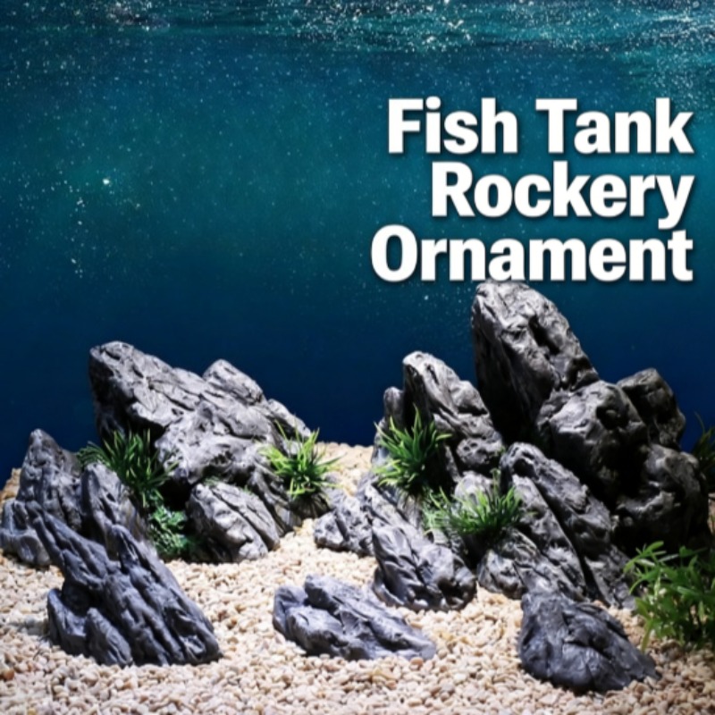 Aquarium Planted Set Up - Aquariumdecoratie Simulatie Steen Rotstuin Landschap Waterplant