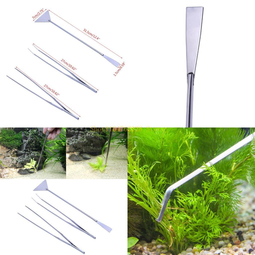 Aquarium Plants For Sale - 3-pack aquariumpincet spatelgereedschap roestvrijstalen schoonmaakgereedschapsset verkoop