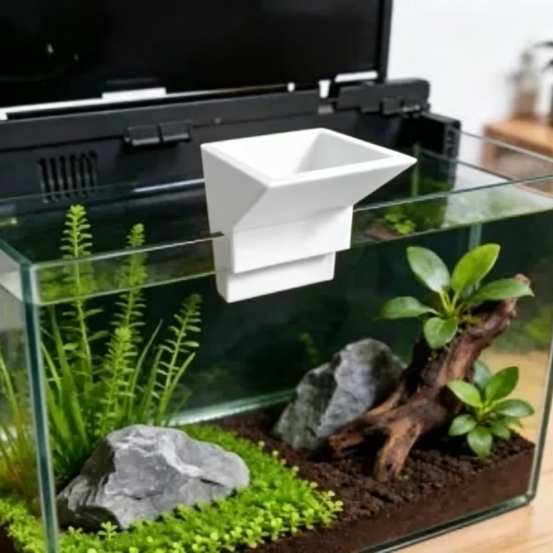 Aquarium Planted Set Up - Geen boorbevestiging aquarium waterinlaatcompartiment anti-waterstroom impactdesign