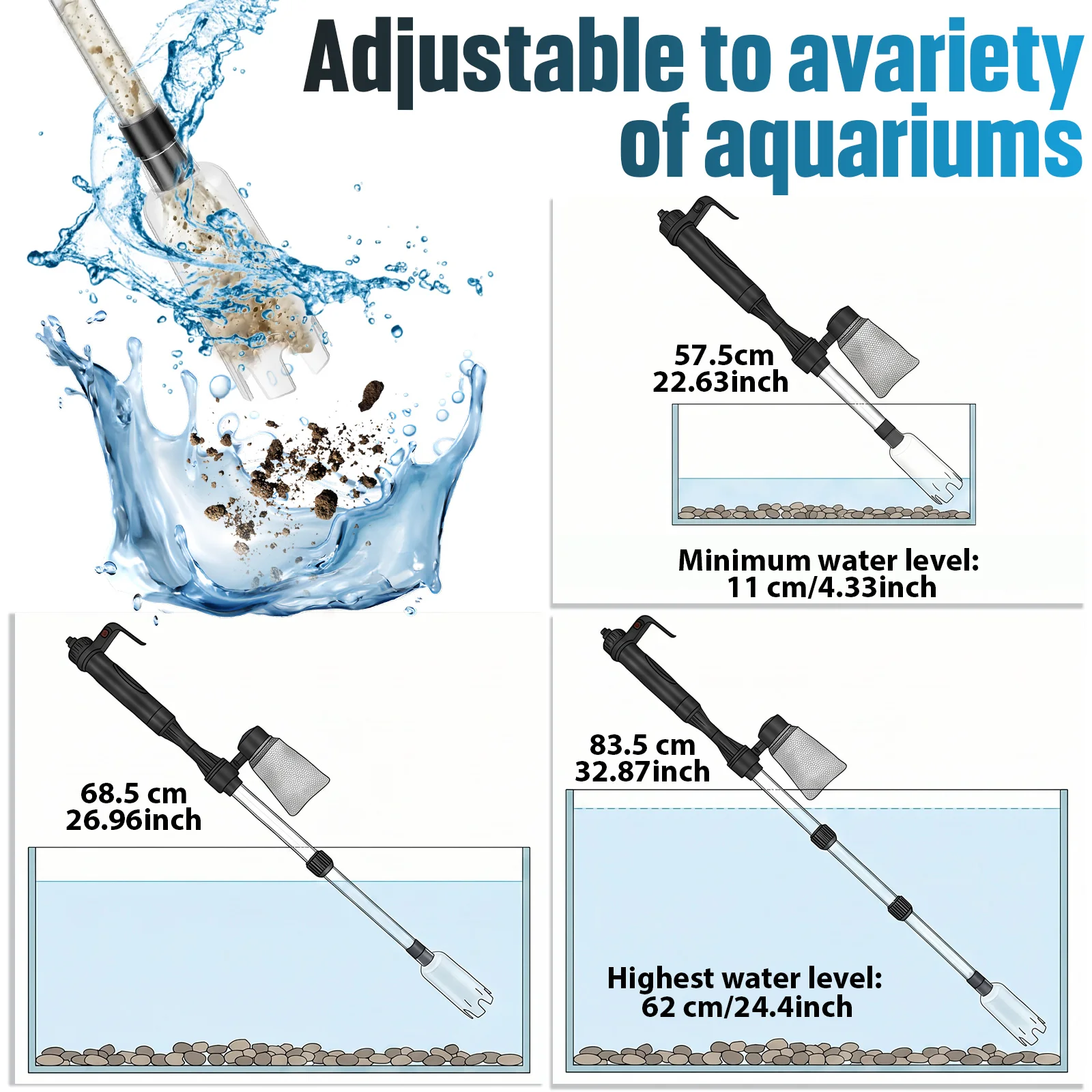Aquariumstofzuiger grindreinig - Planted Aquarium Cleaning recensie en prijs